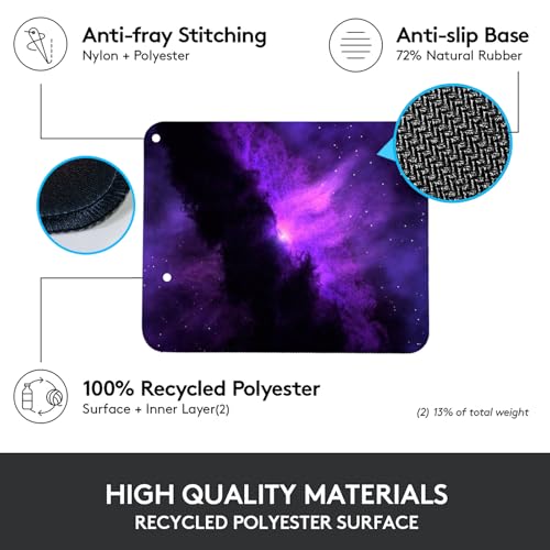 Gaming Mauspad, Mousepad 260 x 210 mm, Mausmatte mit Motiv, Rutschfeste Gummiunterseite, Mini-Mauspad Präzision und Geschwindigkeit für Büro & Gaming, Geschenk für Kinder &Gamer -sternenklarer Bild 4