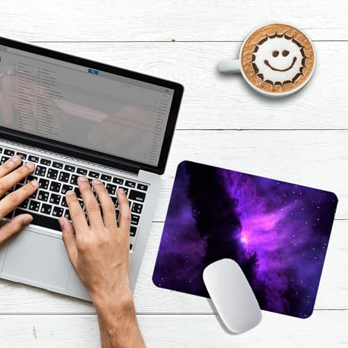 Gaming Mauspad, Mousepad 260 x 210 mm, Mausmatte mit Motiv, Rutschfeste Gummiunterseite, Mini-Mauspad Präzision und Geschwindigkeit für Büro & Gaming, Geschenk für Kinder &Gamer -sternenklarer Bild 6