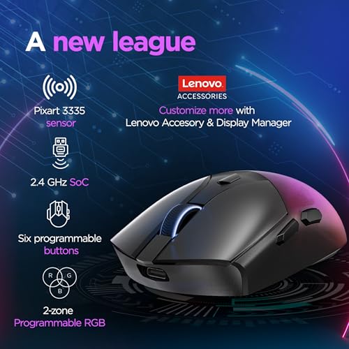 Lenovo Legion M410 | Wireless RGB Gaming Maus Bild 2