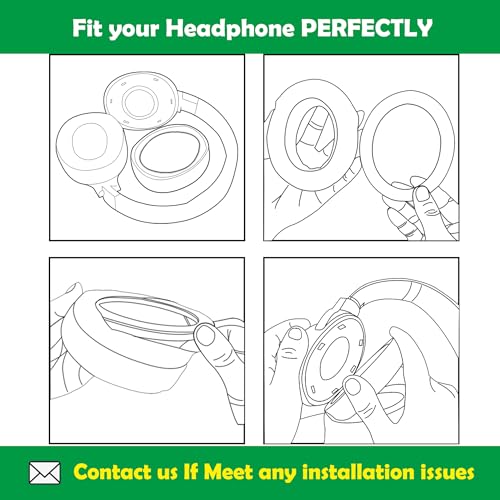 Premium Proteinkleder Ersatz Ohrpolster für EKSA E900 E900 PRO Gaming Headset Ersatz-Ohrpolster Bild 3