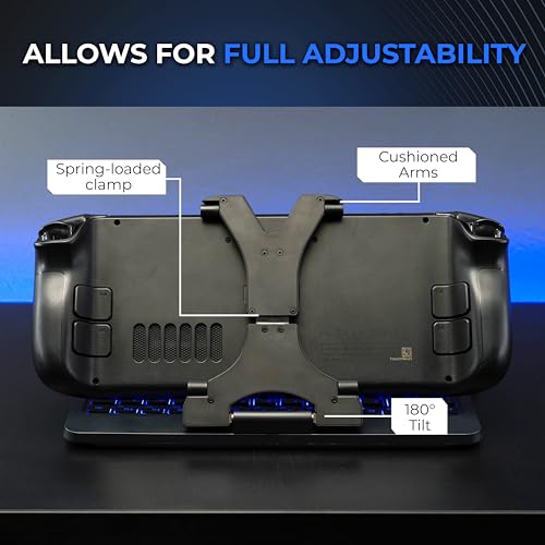 DeckTop mit Splitter – Steam-Deck-Tastatur und Bluetooth-Trackpad-Maus mit mehrfarbigem LED-Laptop-Zubehör für Ventil, Linux-PC, Gaming-Zubehör (Steam Deck/ROG Ally) Bild 6