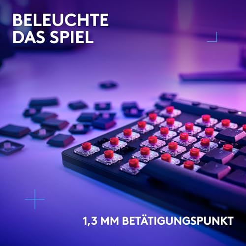 Logitech G502 X PLUS LIGHTSPEED Draadloze RGB Gaming Muis - Optische muis met LIGHTFORCE, Logitech G G515 LIGHTSPEED TKL kabellose flache Gaming, taktile mechanische Switches, DEU QWERTZ - Schwarz Bild 6
