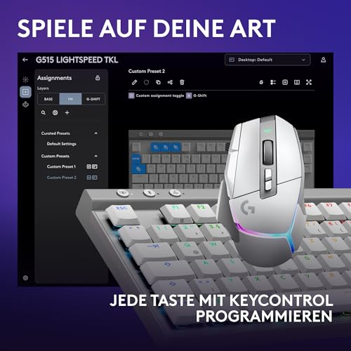 Logitech G G502 X PLUS LIGHTSPEED Gaming Mouse + G G515 LIGHTSPEED TKL Keyboard Bild 4