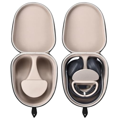 Buziba Harte Tragetasche für Sony Playstation Pulse Elite Wireless Headset, EVA-Schutzhülle, tragbare Reise-Aufbewahrungstasche für PS5 Pulse Elite Kopfhörer (schwarz) Bild 5