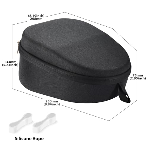 Buziba Harte Tragetasche für Sony Playstation Pulse Elite Wireless Headset, EVA-Schutzhülle, tragbare Reise-Aufbewahrungstasche für PS5 Pulse Elite Kopfhörer (schwarz) Bild 7