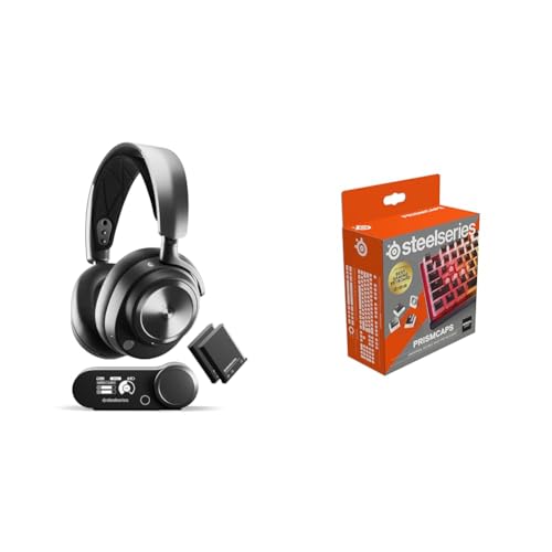 SteelSeries Arctis Nova Pro Wireless Gaming-Headset & PrismCaps – Double-Shot-Tastenset mit „Pudding“-Optik Bild 1
