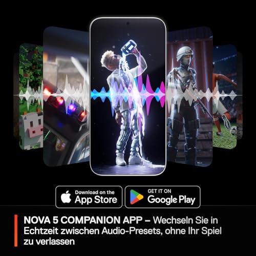 SteelSeries Arctis Nova 5P Wireless - Gaming Headset Multi-System -PS5,PC - Magnetische Neodym-Treiber -Über 100 Audio Presets -60H Akkulaufzeit -2,4 GHz oder BT -ClearCast Gen2.X-Mikr -Weiß Bild 3