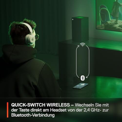 SteelSeries Arctis Nova 5X Wireless - Gaming Headset Multi-System -Xbox,PC - Magnetische Neodym-Treiber -Über 100 Audio Presets - 60H Akkulaufzeit -2,4 GHz oder BT -ClearCast Gen2.X-Mik -Weiß Bild 4