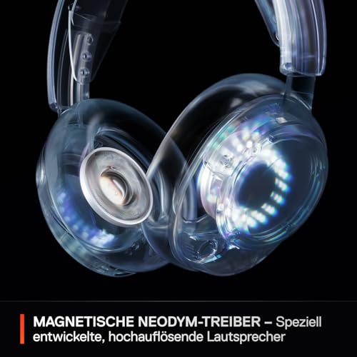 SteelSeries Arctis Nova 5X Wireless - Gaming Headset Multi-System -Xbox,PC - Magnetische Neodym-Treiber -Über 100 Audio Presets - 60H Akkulaufzeit -2,4 GHz oder BT -ClearCast Gen2.X-Mik -Weiß Bild 6