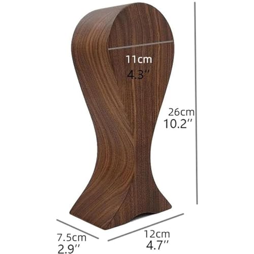Kopfhörerhalter Kopfhörerständer Universal aus Holz Halterung Walnussholz Kopfhörer Ständer kopfhörer Halter Gaming Headset Halterung Schreibtisch-Disply-Ablage Bild 2
