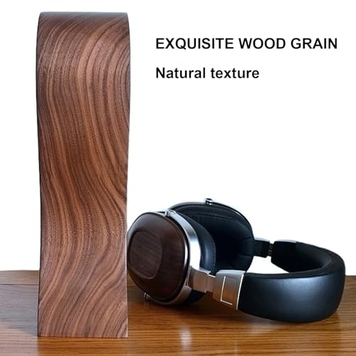 Kopfhörerhalter Kopfhörerständer Universal aus Holz Halterung Walnussholz Kopfhörer Ständer kopfhörer Halter Gaming Headset Halterung Schreibtisch-Disply-Ablage Bild 4