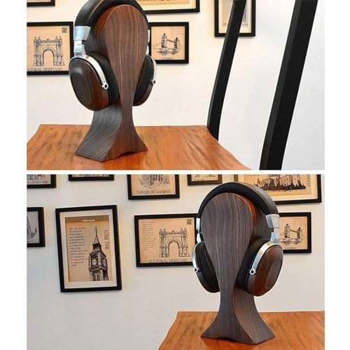 Kopfhörerhalter Kopfhörerständer Universal aus Holz Halterung Walnussholz Kopfhörer Ständer kopfhörer Halter Gaming Headset Halterung Schreibtisch-Disply-Ablage Bild 7