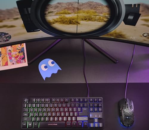 Trust Gaming GXT 928 Helox Gaming Maus, Ultraleichte Kabelgebundene USB Maus 65g, Einstellbare DPI (200-6400), Optischer Sensor, 6 Programmierbare Tasten, RGB-Beleuchtung für Gaming PC MMO - Schwarz Bild 7