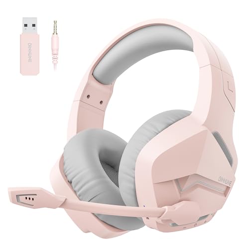 BINNUNE Gaming Headset, Wireless Headset für PS4 PS5 PC PlayStation 4 5, Gaming Kopfhörer mit Mikrofon Bluetooth USB Gaming Headset Wireless mit 120 Stunden Akkulaufzeit Bild 1