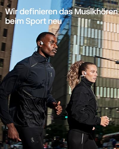 SHOKZ OpenRun Pro 2 Knochenschall Sportkopfhörer, Open-Ear-Ohrhörer mit Bluetooth 5.3, Mikrofon mit Geräuschunterdrückung, IP55 wasserdicht, 12 Std. Wiedergabe, USB-C Schnellladung, Silbern Bild 3