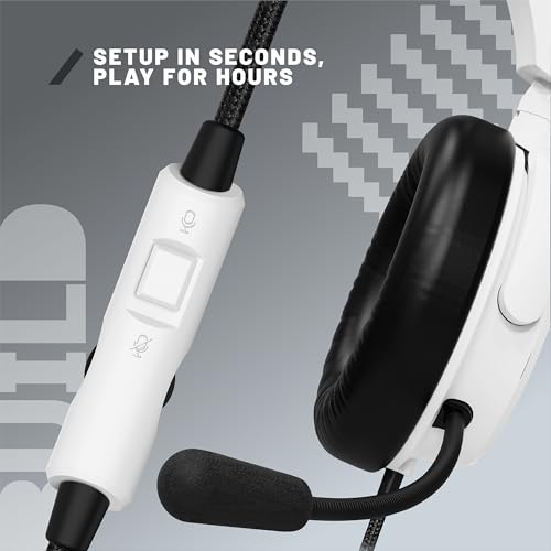 STEALTH C6-100 Gaming-Headset, weiß, Multi-Plattform, kompatibel mit Xbox One, Serie S/X, PS4/5, Switch, PC, Handy und Tablet mit leistungsstarken 40-mm-Lautsprechern, 3,5-mm-Klinkenstecker Bild 7