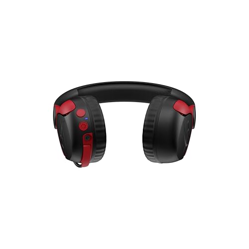 HyperX Cloud Mini Wireless Gaming-Headset, Bluetooth, 30-mm-Treiber, Lautstärkebegrenzung unter 85 dB, 25 Std Akkulaufzeit, Flip-to-Mute-Mikrofon, für Kinder 8–12 Jahre, Schwarz-Rot Bild 7