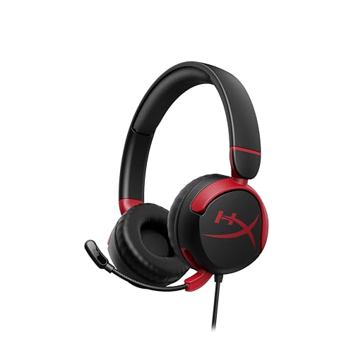HyperX Cloud Mini, Schnurgebundenes Gaming-Headset, 30-mm-Treiber, Lautstärkebegrenzung 85 dB, Flip-to-Mute-Mikrofon, Für Kinder 8-12, Kompatibel mit PC, Switch, PlayStation, Steam Deck, Schwarz Bild 1
