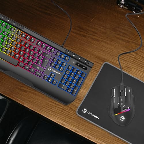 PRIXTON Gaming Set Dragon | Komplettset mit RGB-Tastatur, Maus, Headset, Mauspad Bild 7