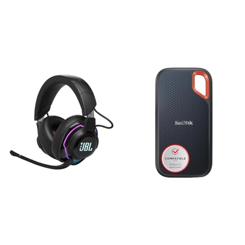 JBL Quantum 910 Over-Ear Gaming Kopfhörer & SanDisk Extreme Portable SSD 1 TB Bild 1