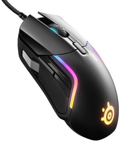 SteelSeries Arctis Nova 3 - Multi-System Gaming-Headset – Hi-Fi-Treiber & Rival 5 - Gaming-Maus - TrueMove Air Optische Sensor mit 18CPI - 9 programmierbare Tasten - Federleichte 85 Gramm, Schwarz Bild 6