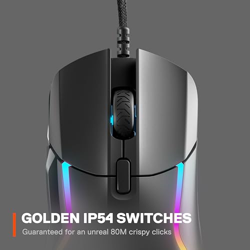 SteelSeries Arctis Nova 3 - Multi-System Gaming-Headset – Hi-Fi-Treiber & Rival 5 - Gaming-Maus - TrueMove Air Optische Sensor mit 18CPI - 9 programmierbare Tasten - Federleichte 85 Gramm, Schwarz Bild 7