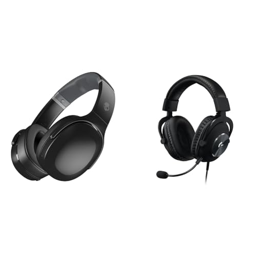 Skullcandy Crusher Evo Over-Ear Wireless-Kopfhörer mit Sensory Bass & Logitech G PRO X Gaming-Headset, Over-Ear Kopfhörer mit Blue VO!CE Mikrofon Bild 1