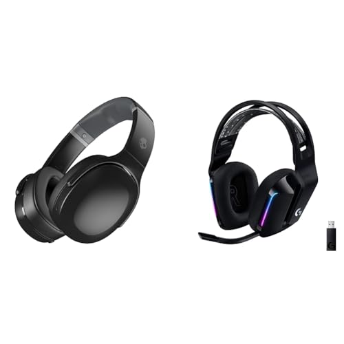 Skullcandy Crusher Evo Over-Ear Wireless-Kopfhörer mit Sensory Bass & Logitech G733 Lightspeed kabelloses Gaming-Headset mit Kopfbügel Bild 1