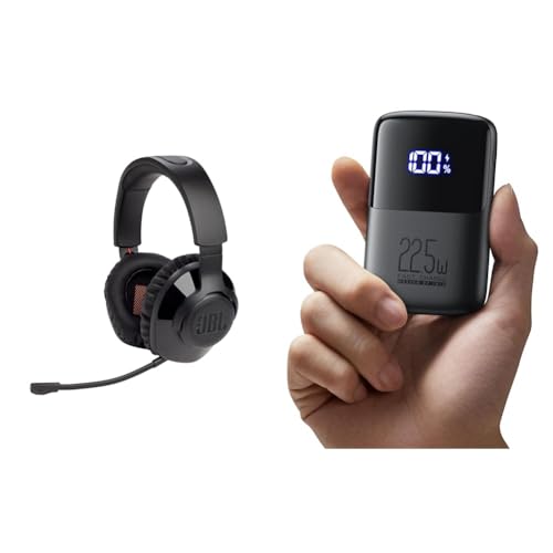 JBL Quantum 350 Over-Ear Gaming Headset & INIU Power Bank, 22.5W Fast Charging 10000mAh PowerBank Klein Aber Stark Bild 1