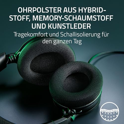 Razer Kraken V4 X - Kabelgebundenes PC-Gaming-Headset (Triforce 40-mm-Treiber, einziehbares Nierenmikrofon, 7.1-Surround-Sound, Chroma RGB, für PC - Konsolen & Mobiltelefone über USB-C) Schwarz Bild 5