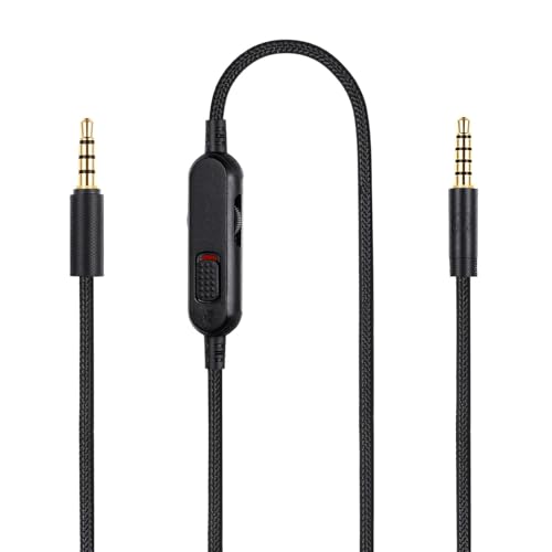 Headset Kabel Ersatz für Logitech, 3,5 mm Kopfhörer Audiokabel Gaming Headset Lautstärke Mikrofonsteuerung Kabel, Spiel Kopfhörer Audio Ersatzkabel Klinkenkabel für Logitech G433 G233 G Pro G Pro X Bild 1