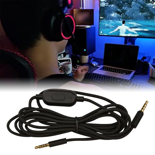 Headset Kabel Ersatz für Logitech, 3,5 mm Kopfhörer Audiokabel Gaming Headset Lautstärke Mikrofonsteuerung Kabel, Spiel Kopfhörer Audio Ersatzkabel Klinkenkabel für Logitech G433 G233 G Pro G Pro X Bild 7