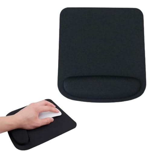 1 Stück Mauspad mit Handgelenkauflage Gaming Mauspad Ergonomisch mit Memory Foam Soft Touch Mauspad Computer Unterstützung Büro Gummiboden rutschfest Bild 1