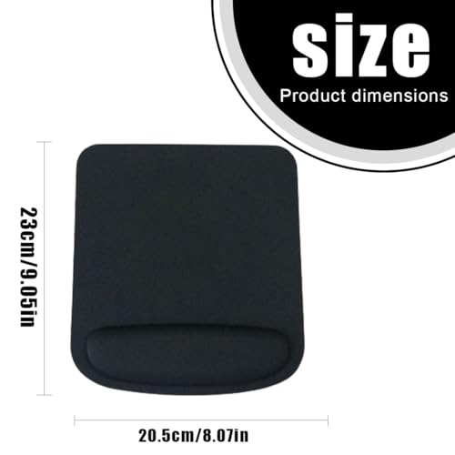 1 Stück Mauspad mit Handgelenkauflage Gaming Mauspad Ergonomisch mit Memory Foam Soft Touch Mauspad Computer Unterstützung Büro Gummiboden rutschfest Bild 2