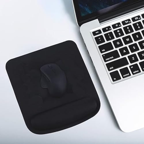 1 Stück Mauspad mit Handgelenkauflage Gaming Mauspad Ergonomisch mit Memory Foam Soft Touch Mauspad Computer Unterstützung Büro Gummiboden rutschfest Bild 3