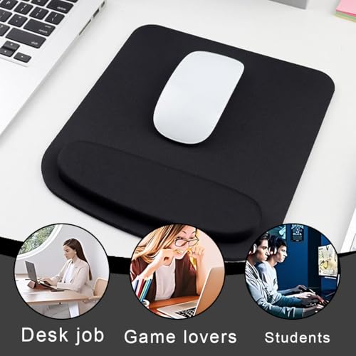 1 Stück Mauspad mit Handgelenkauflage Gaming Mauspad Ergonomisch mit Memory Foam Soft Touch Mauspad Computer Unterstützung Büro Gummiboden rutschfest Bild 6