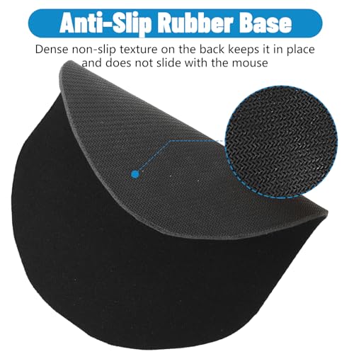 Kleines Mini-Mauspad, 15,2 x 17,8 cm, wasserdicht, waschbar, rutschfeste Gummiunterseite, für Zuhause und Büro, kabellose Maus, Laptop, Computer-Tastatur Bild 3