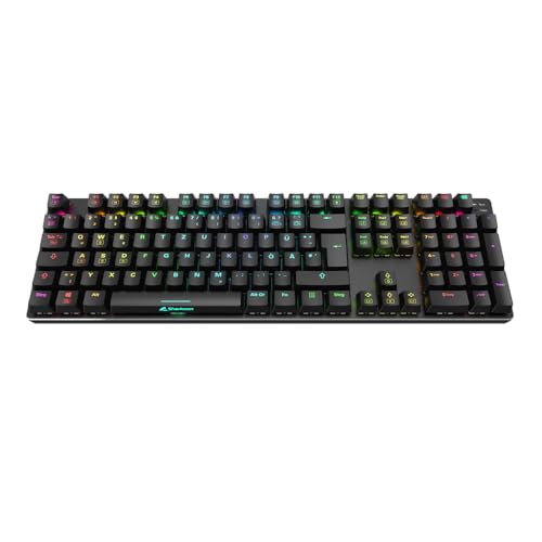 Sharkoon Skiller SGK36W Schwarz, RGB, 2,4 GHz-Drahtlos-Funkverbindung, Huano Rot Bild 6