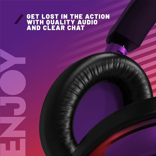 Stealth C6-100 Gaming Headset Strike - Rot & Lila, Multiplattform-kompatibel mit Xbox, PS, Switch, PC, Handy und Tablet Bild 5