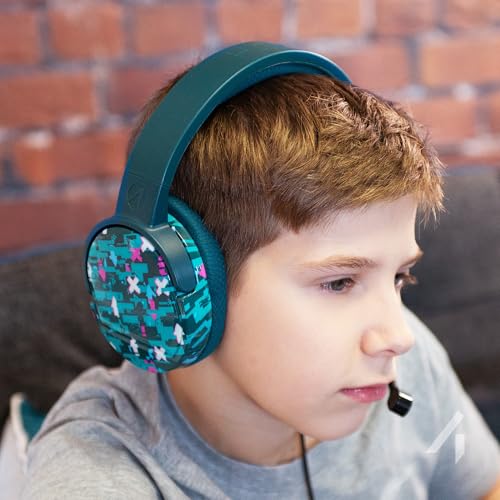 STEALTH Panther Gaming Headset Glitch - Türkis, Over Ear Gaming Headset Kompatibel mit PS4/PS5, Xbox, Switch, PC mit flexiblem Mikrofon, 3,5 mm Klinke, 1,5 m Kabel, leicht, bequem und langlebig Bild 2