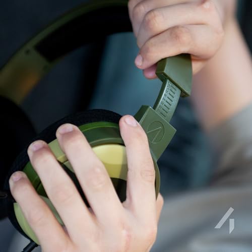STEALTH Panther Wave - Waldgrün Over Ear Gaming Headset Kompatibel mit PS4/PS5, Xbox, Switch, PC mit flexiblem Mikrofon, 3,5 mm Klinke, 1,5 m Kabel, leicht, bequem und langlebig Bild 3