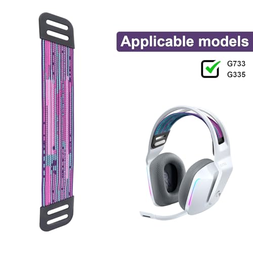 G733/G335 Headset Band Replacement, Kopfband, Pink-Blau, Flexgewebe, Kompatibel mit Logitech G733, G335 Bild 4
