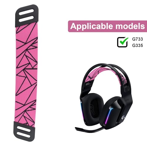 G733/G335 Headset Band Replacement, Rosa, Flexgewebe, Kompatibel mit Logitech G733, G335, Kopfband, Zubehör Bild 4