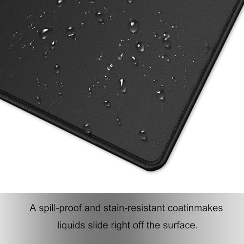 Rcege Großer Mauspad für Schreibtisch - 270x210mm Gaming-Mauspad mit genähten Kanten, Nicht rutschender Unterlage, Schreibtischmatte für Tastatur und Maus Bild 4