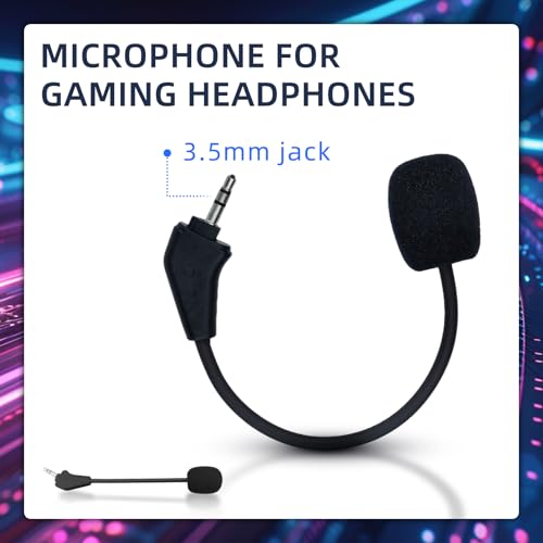 Mikrofon Ersatz kompatibel mit Corsair, Ersatz Audiokabel Gaming Spielmikrofon Headsets mit Gaming Headset Mikrofo, 3,5 Mm Noise Cancelling Ersatzmikrofon Passend für Corsair HS50 HS60 HS70 HS70 SE Bild 2