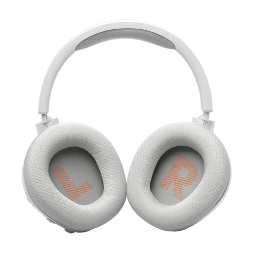 JBL Quantum 360 Kabellose Over-Ear Gaming-Kopfhörer mit 2,4 GHz/Bluetooth Dual Wireless-Verbindung, 22-Stunden-Akku, Multi-Plattform-Kompatibilität, abnehmbarem Mikrofon mit Stummschaltung, Weiß Bild 2