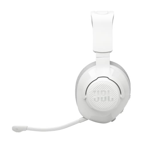 JBL Quantum 360 Kabellose Over-Ear Gaming-Kopfhörer mit 2,4 GHz/Bluetooth Dual Wireless-Verbindung, 22-Stunden-Akku, Multi-Plattform-Kompatibilität, abnehmbarem Mikrofon mit Stummschaltung, Weiß Bild 4