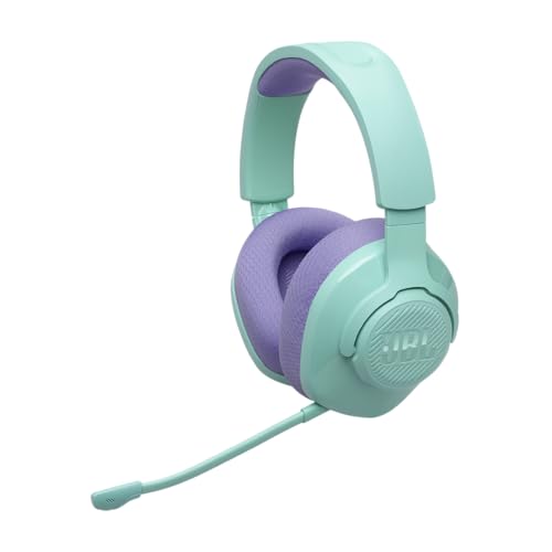 JBL Quantum 360 Kabellose Over-Ear Gaming-Kopfhörer mit 2,4 GHz/Bluetooth Dual Wireless-Verbindung, 22-Stunden-Akku, Multi-Plattform-Kompatibilität, abnehmbarem Mikrofon mit Stummschaltung, Cyan Bild 1