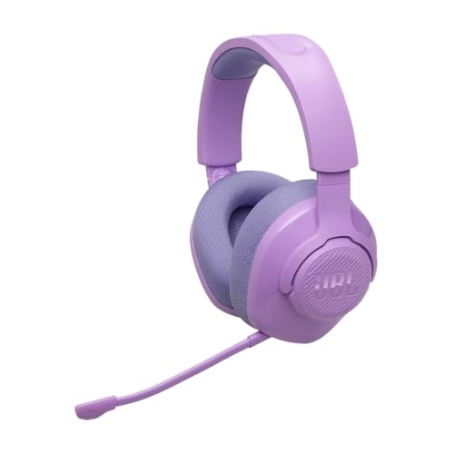 JBL Quantum 360 Kabellose Over-Ear Gaming-Kopfhörer mit 2,4 GHz/Bluetooth Dual Wireless-Verbindung, 22-Stunden-Akku, Multi-Plattform-Kompatibilität, abnehmbarem Mikrofon mit Stummschaltung, Lila Bild 1