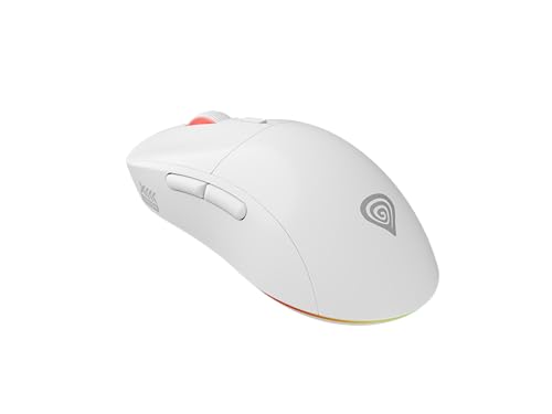 Genesis Zircon XIII Custom Wireless Gaming Maus Weiß, Hot-Swap Switches, Pixart PAW3395 26000 DPI, Triple Mode (2.4G/BT/USB), Austauschbare Gehäuseteile, Motion Sync, RGB, PC Bild 3